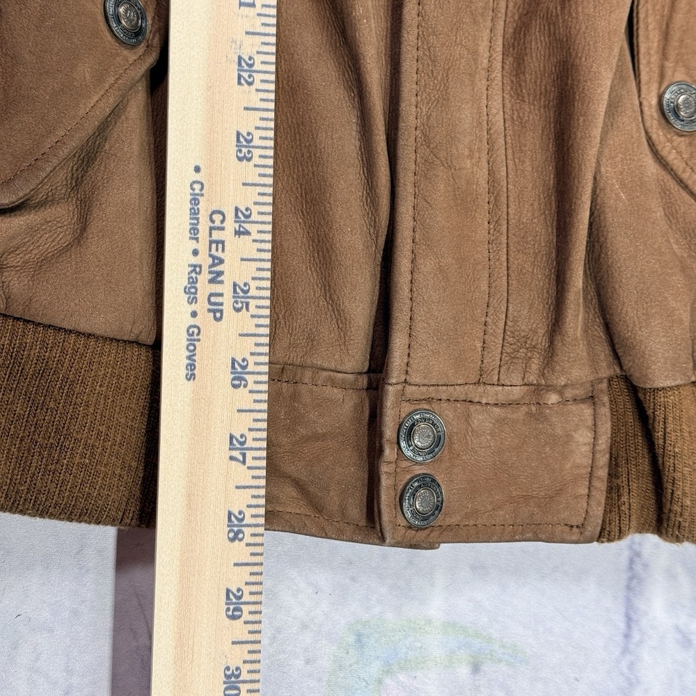 Wilsons‎ Adventure Bound Originals Brown Soft Leather Bomber Jacket Men's XL - Picture 10 of 16